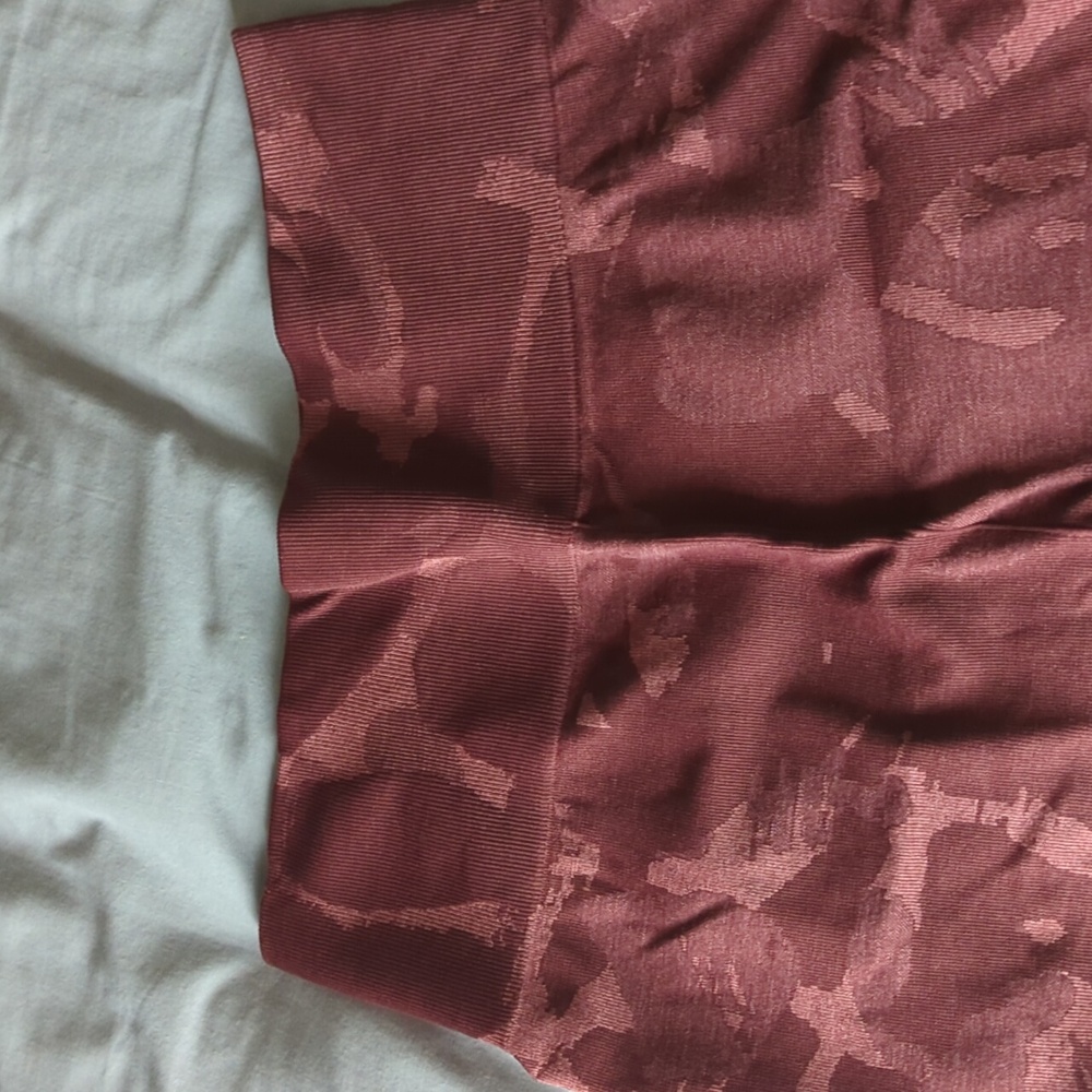 Gymshark Maroon Camo Shorts - Picture 6 of 7